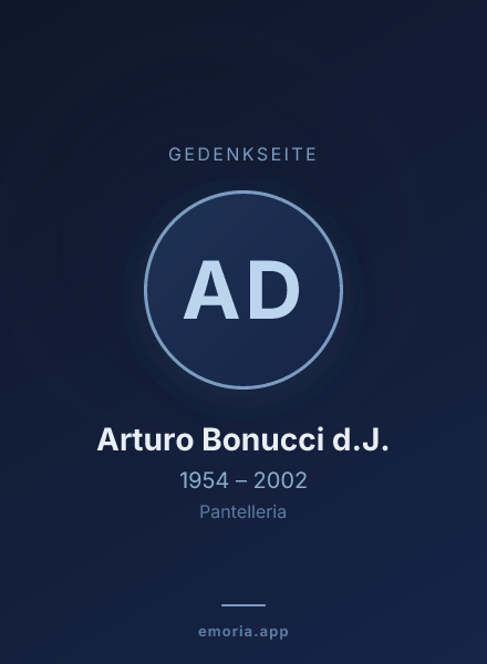 Gedenkportrait von Arturo Bonucci d.J.