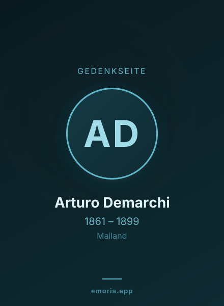 Gedenkportrait von Arturo Demarchi