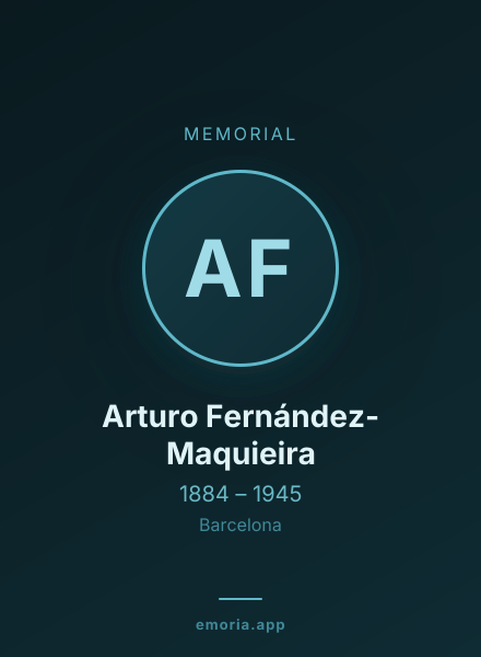 Memorial portrait of Arturo Fernández-Maquieira