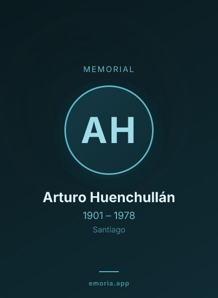 Memorial portrait of Arturo Huenchullán