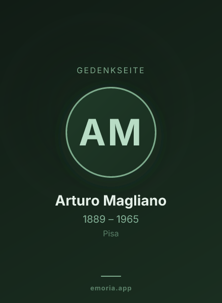 Gedenkportrait von Arturo Magliano