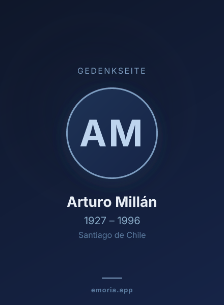 Gedenkportrait von Arturo Millán