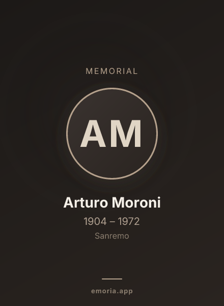 Memorial portrait of Arturo Moroni