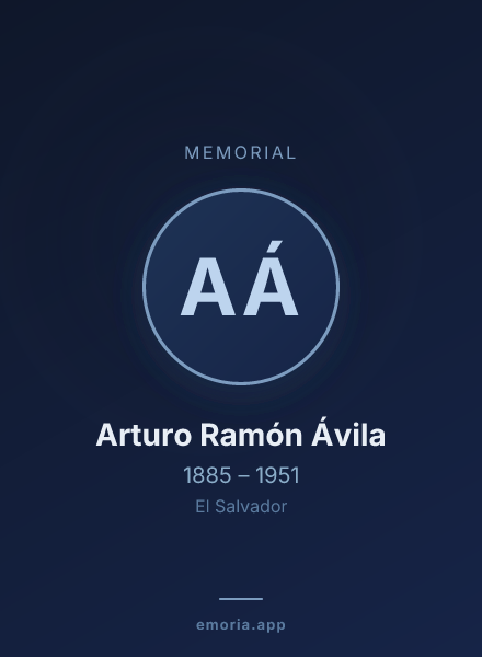 Memorial portrait of Arturo Ramón Ávila