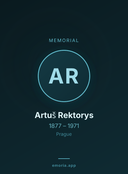 Memorial portrait of Artuš Rektorys