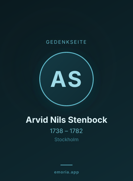 Gedenkportrait von Arvid Nils Stenbock