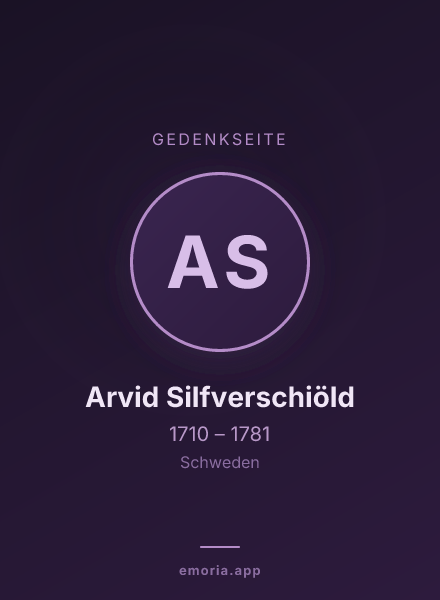 Gedenkportrait von Arvid Silfverschiöld
