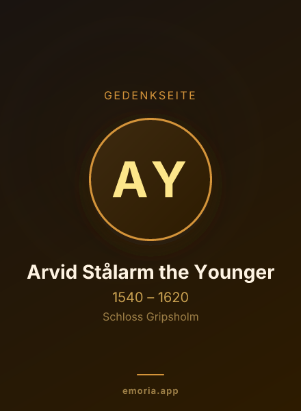 Gedenkportrait von Arvid Stålarm the Younger