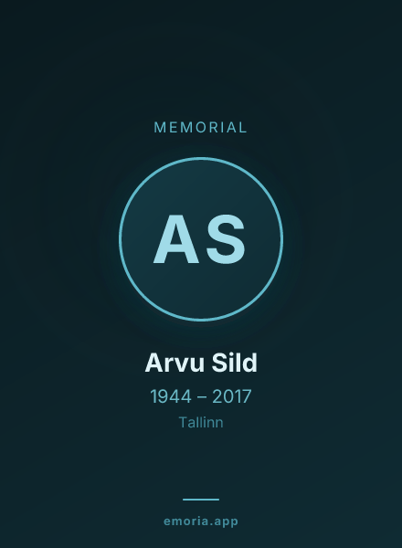 Memorial portrait of Arvu Sild