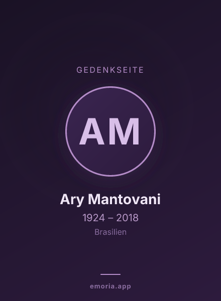 Gedenkportrait von Ary Mantovani