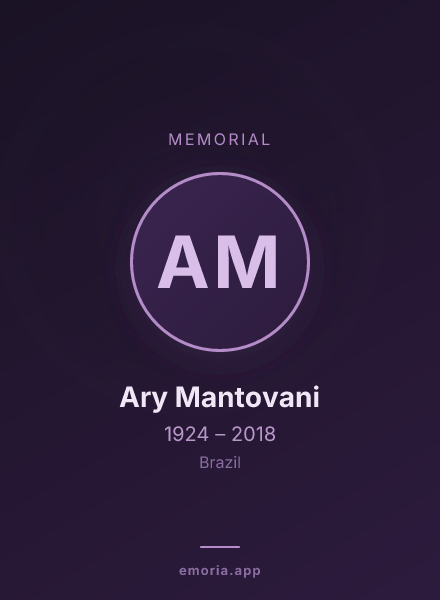 Memorial portrait of Ary Mantovani