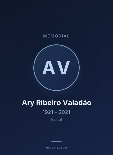 Memorial portrait of Ary Ribeiro Valadão