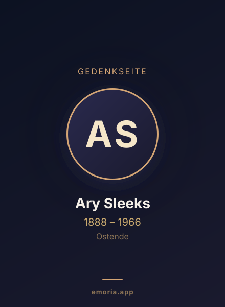 Gedenkportrait von Ary Sleeks