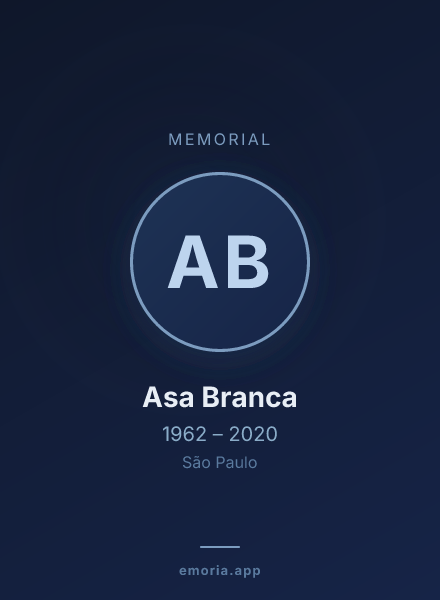 Memorial portrait of Asa Branca