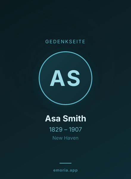 Gedenkportrait von Asa Smith