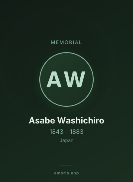 Memorial portrait of Asabe Washichiro