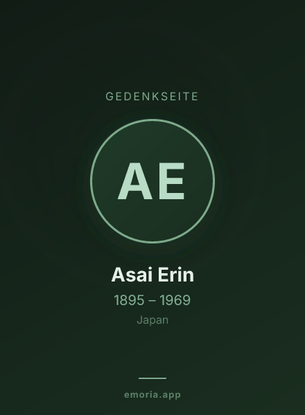 Gedenkportrait von Asai Erin