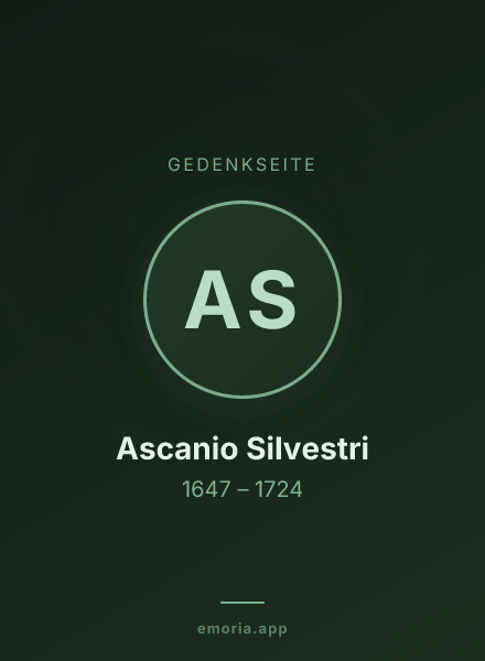 Gedenkportrait von Ascanio Silvestri