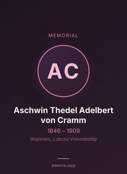Memorial portrait of Aschwin Thedel Adelbert von Cramm