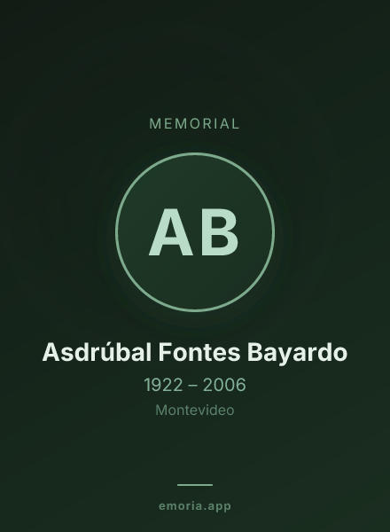 Memorial portrait of Asdrúbal Fontes Bayardo