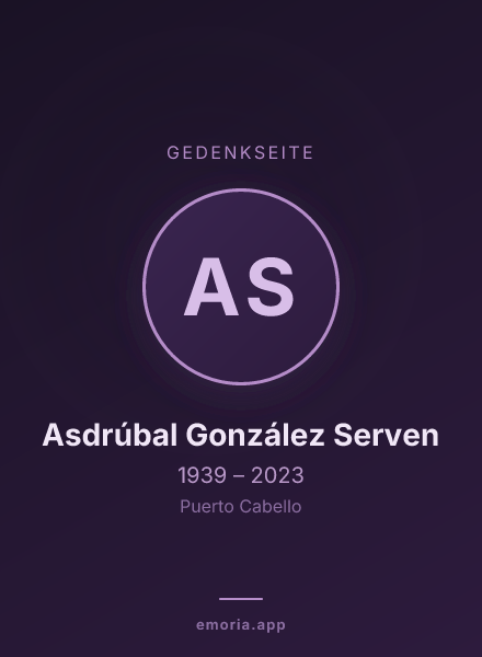 Gedenkportrait von Asdrúbal González Serven