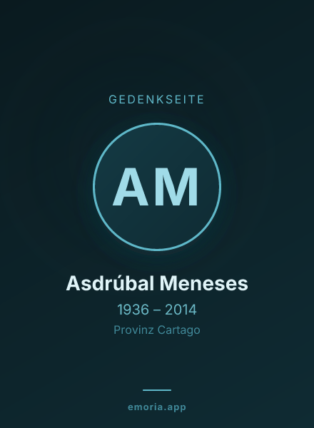 Gedenkportrait von Asdrúbal Meneses