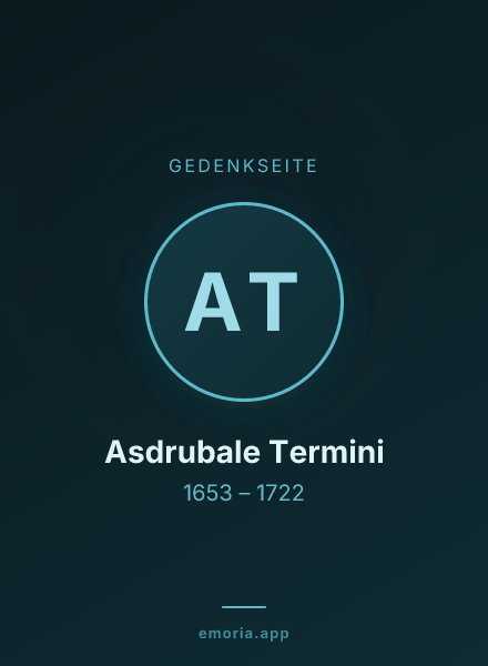 Gedenkportrait von Asdrubale Termini