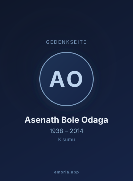 Gedenkportrait von Asenath Bole Odaga