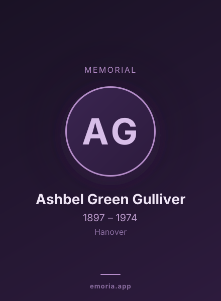 Memorial portrait of Ashbel Green Gulliver