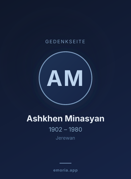 Gedenkportrait von Ashkhen Minasyan