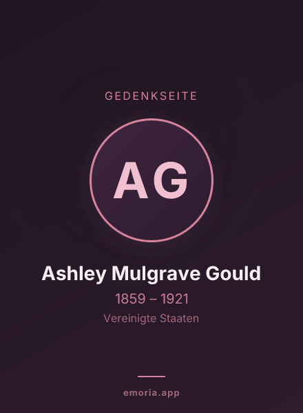 Gedenkportrait von Ashley Mulgrave Gould
