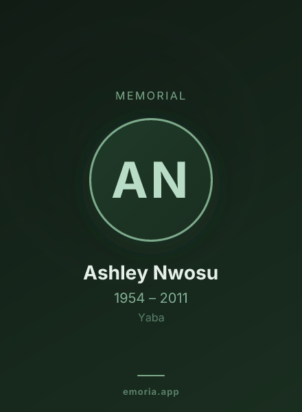 Memorial portrait of Ashley Nwosu