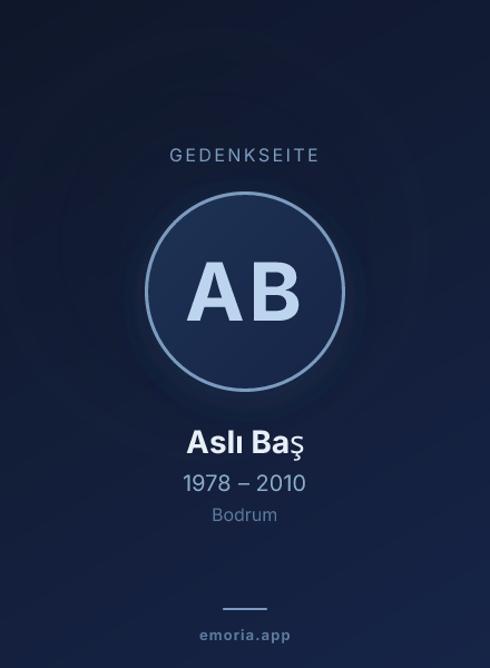 Gedenkportrait von Aslı Baş