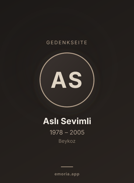Gedenkportrait von Aslı Sevimli