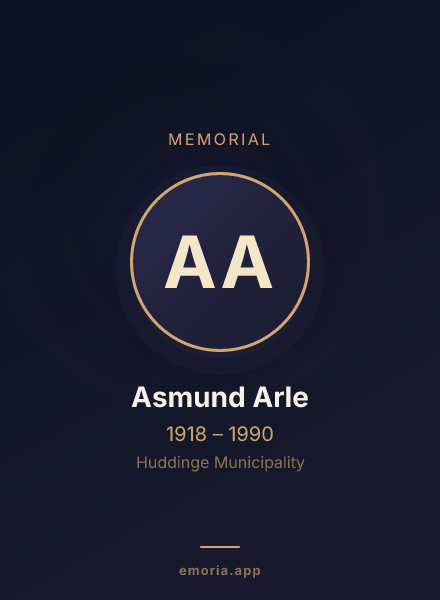 Memorial portrait of Asmund Arle