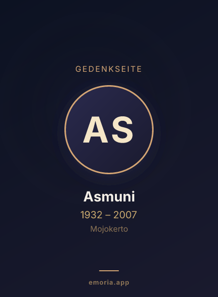 Gedenkportrait von Asmuni