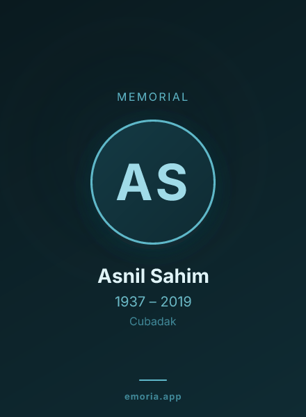 Memorial portrait of Asnil Sahim