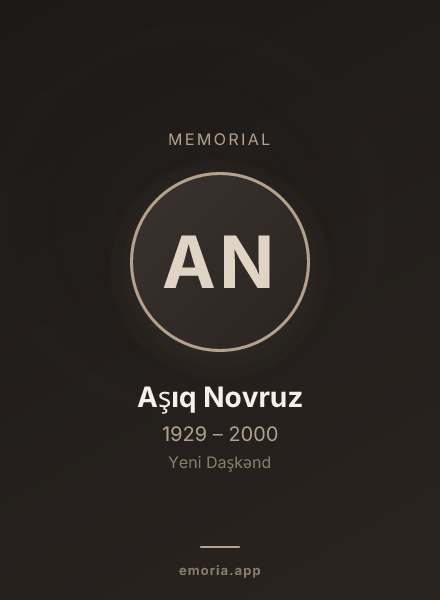 Memorial portrait of Aşıq Novruz
