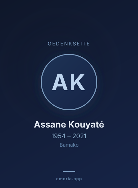 Gedenkportrait von Assane Kouyaté