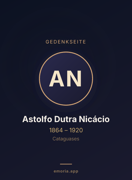 Gedenkportrait von Astolfo Dutra Nicácio