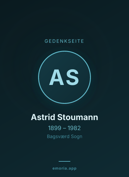 Gedenkportrait von Astrid Stoumann
