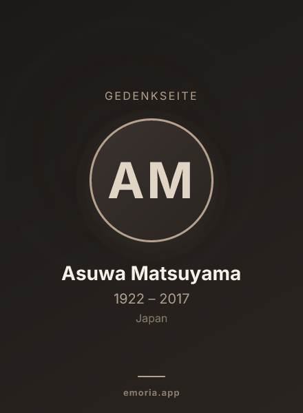 Gedenkportrait von Asuwa Matsuyama