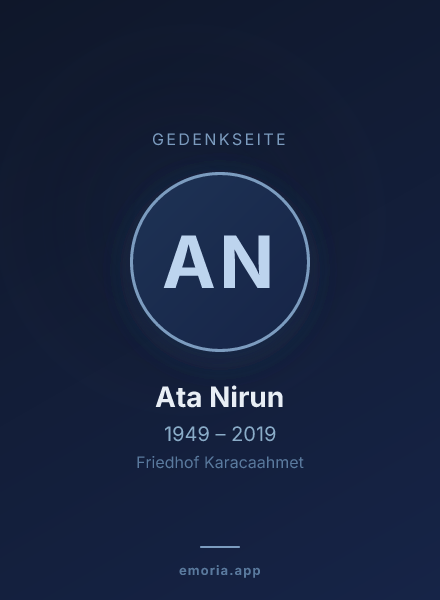 Gedenkportrait von Ata Nirun