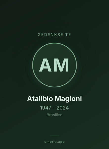 Gedenkportrait von Atalibio Magioni
