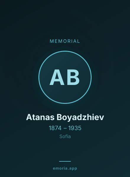 Memorial portrait of Atanas Boyadzhiev