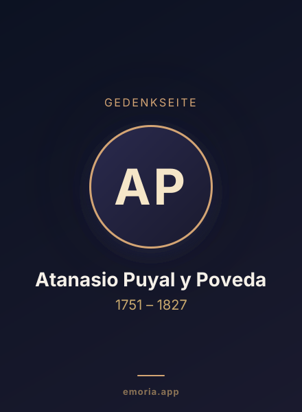 Gedenkportrait von Atanasio Puyal y Poveda