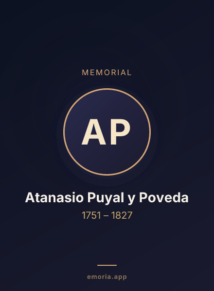 Memorial portrait of Atanasio Puyal y Poveda