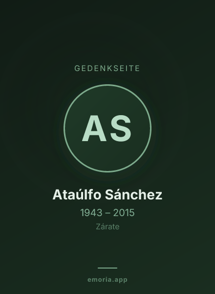 Gedenkportrait von Ataúlfo Sánchez