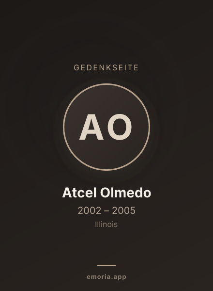 Gedenkportrait von Atcel Olmedo