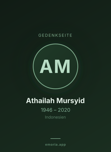 Gedenkportrait von Athailah Mursyid